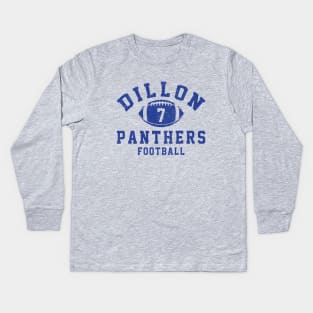 Dillon Panthers - #7 Matt Saracen - vintage logo Kids Long Sleeve T-Shirt
